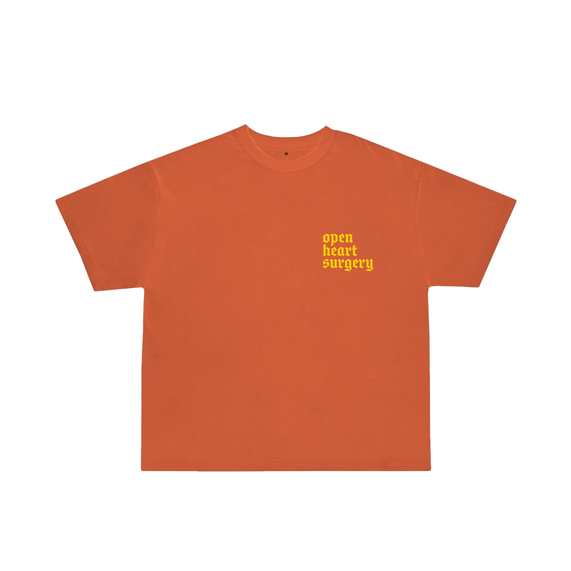 open heart surgery orange tee